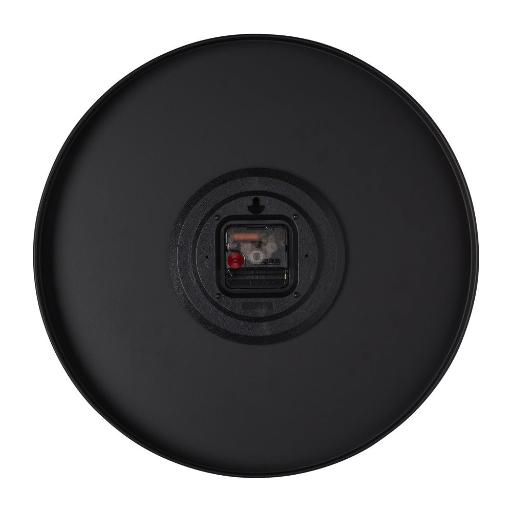 Abstract Chronoscope Black Wall Clock (Available in 3 Sizes)