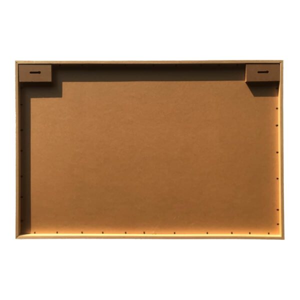 Abstract Dunes Framed Wall Print Oak finish frame and glass