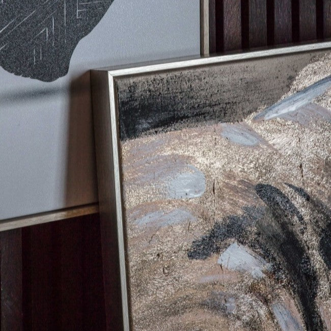 Abstract Majestic Elephant Framed Canvas