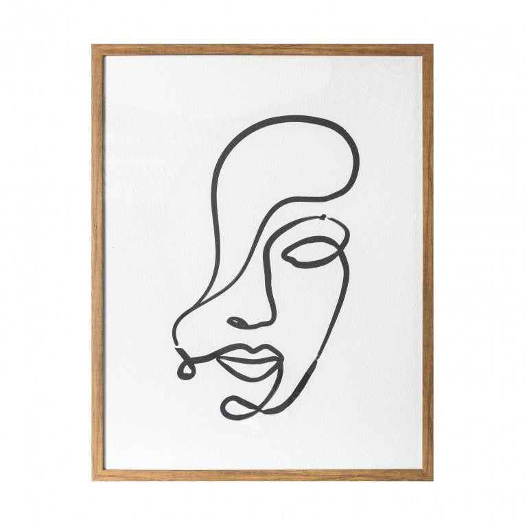 Abstract Precision Contour Framed Print