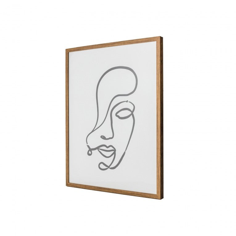 Abstract Precision Contour Framed Print