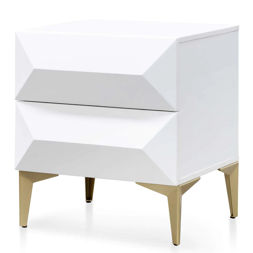 Acacia Ambiance Side Table 50cms - White