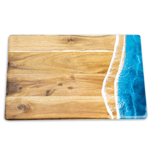 Acacia Ocean Vibes Resin Bread Board
