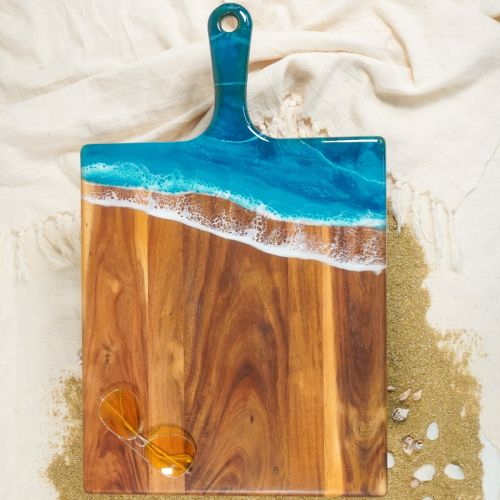 Acacia Ocean Vibes Resin Cheese Board - XL