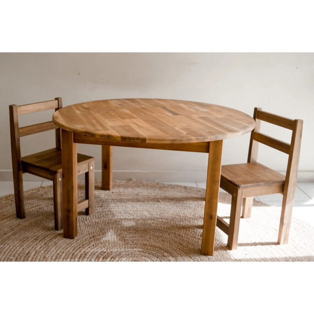 Acacia Wooden Round Table 90cms