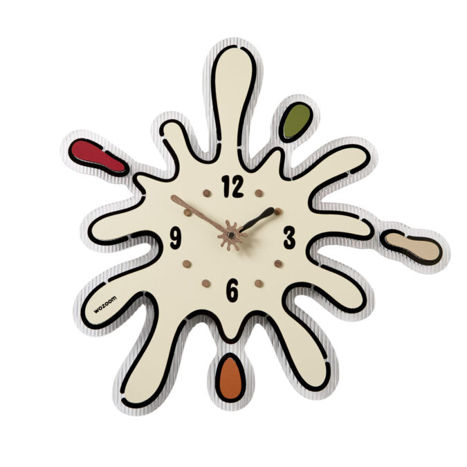 Acrylic Colorful Splat Wall Clock