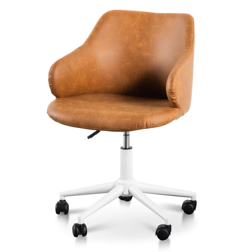 Aero Comfort Mesh Office Chair - Tan & White