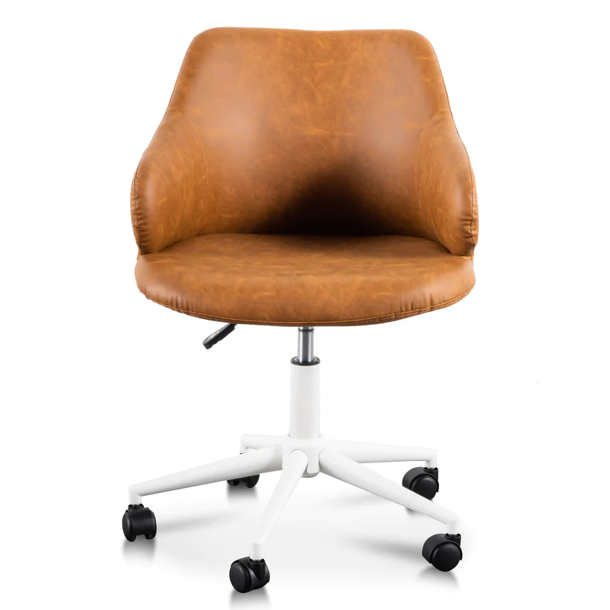 Aero Comfort Mesh Office Chair - Tan & White