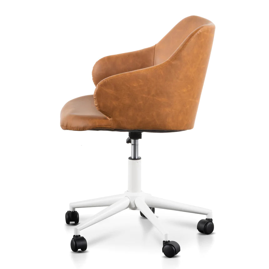 Aero Comfort Mesh Office Chair - Tan & White