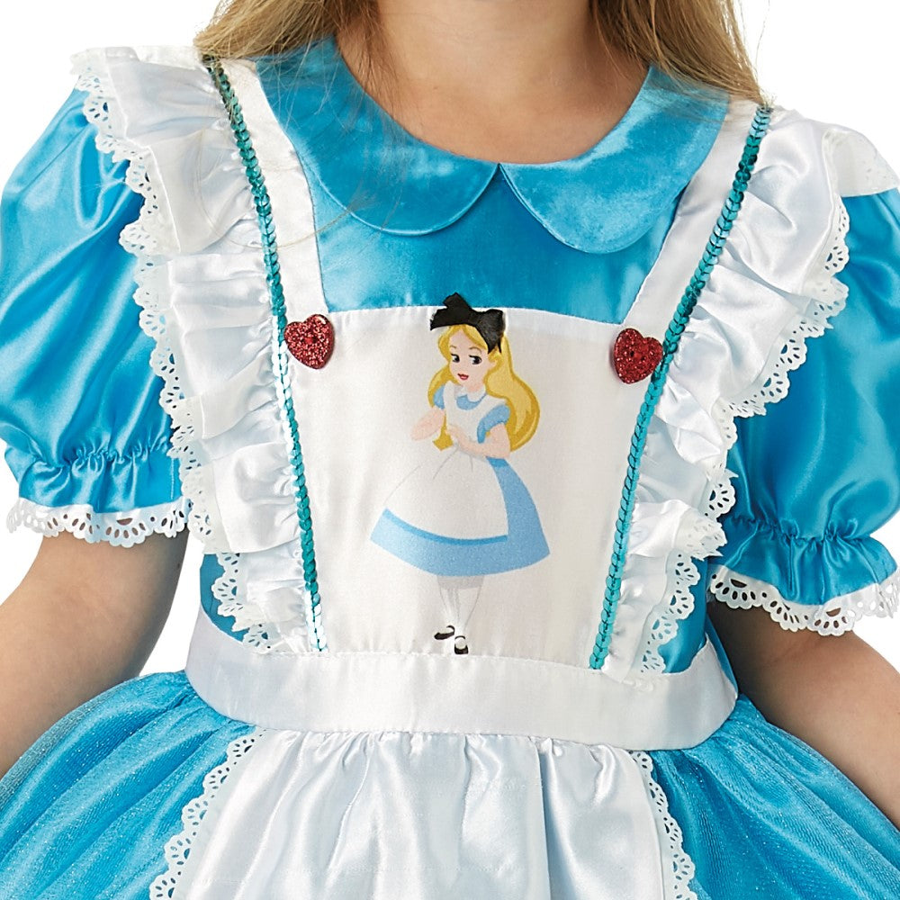 Alice In Wonderland Deluxe Girl's Costumes (Available in 3 Sizes)