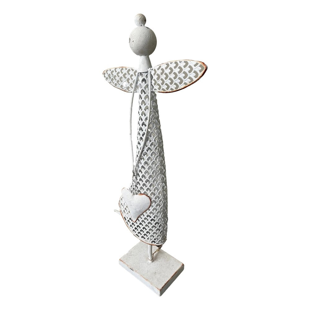 Angel with Heart Figurine - 28x10x61.5cms