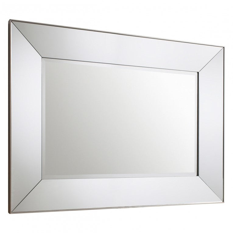 Angled Allure Stylish Mirror in Rectangle Design 122cms