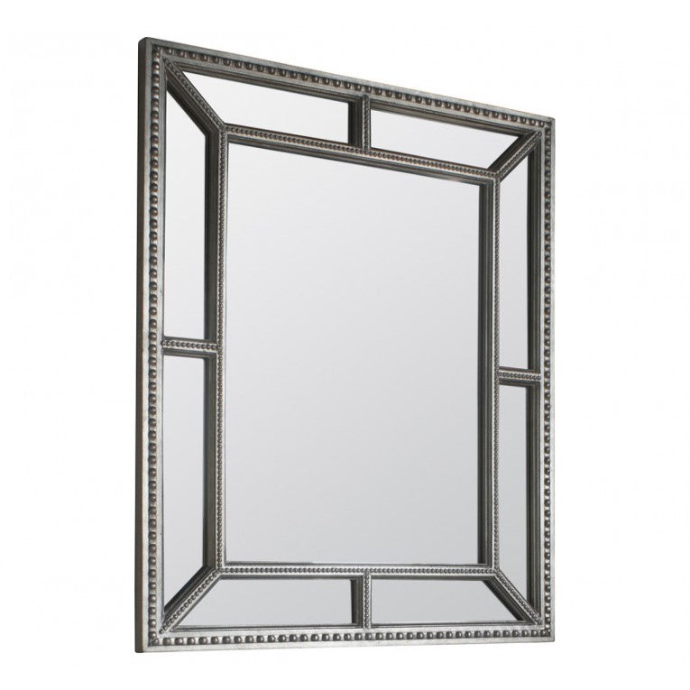 Angular Elegance Wooden Framed Mirror 97cms