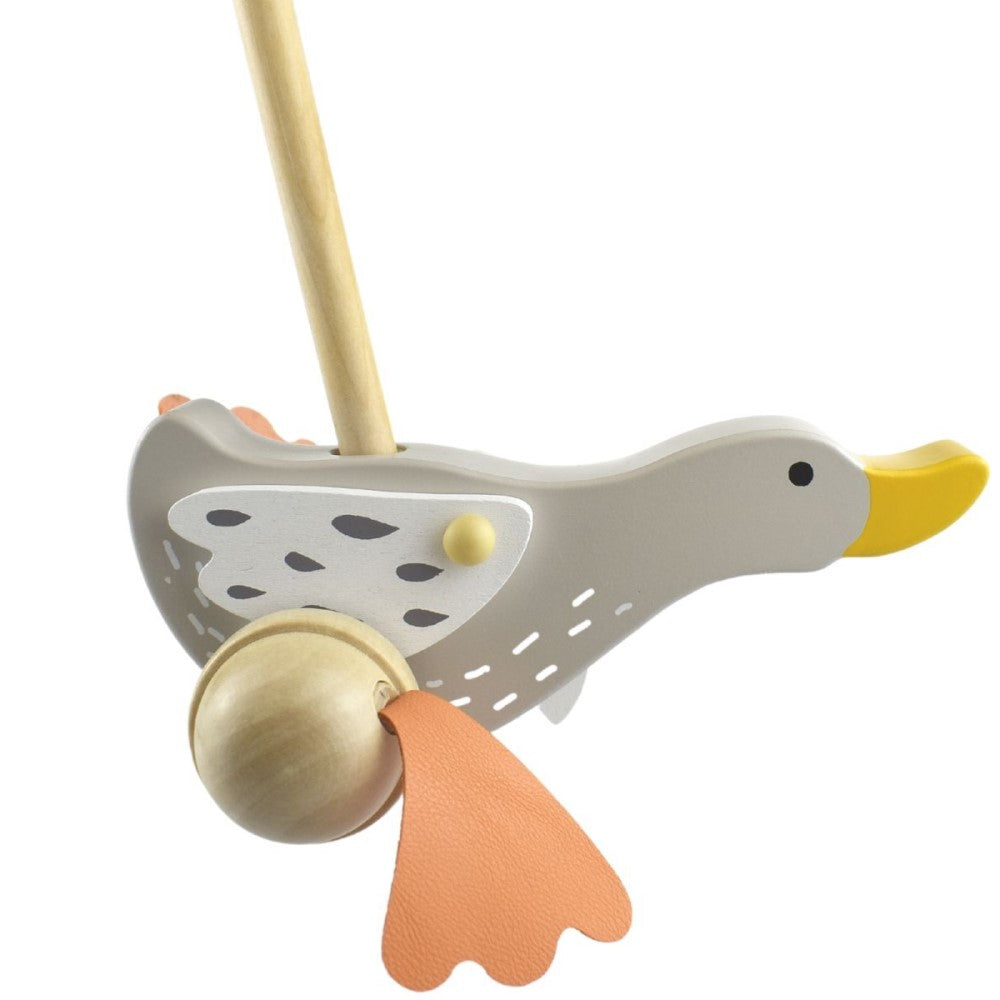 Wild Goose Wooden Roller Pull Toy (Sent At Random)