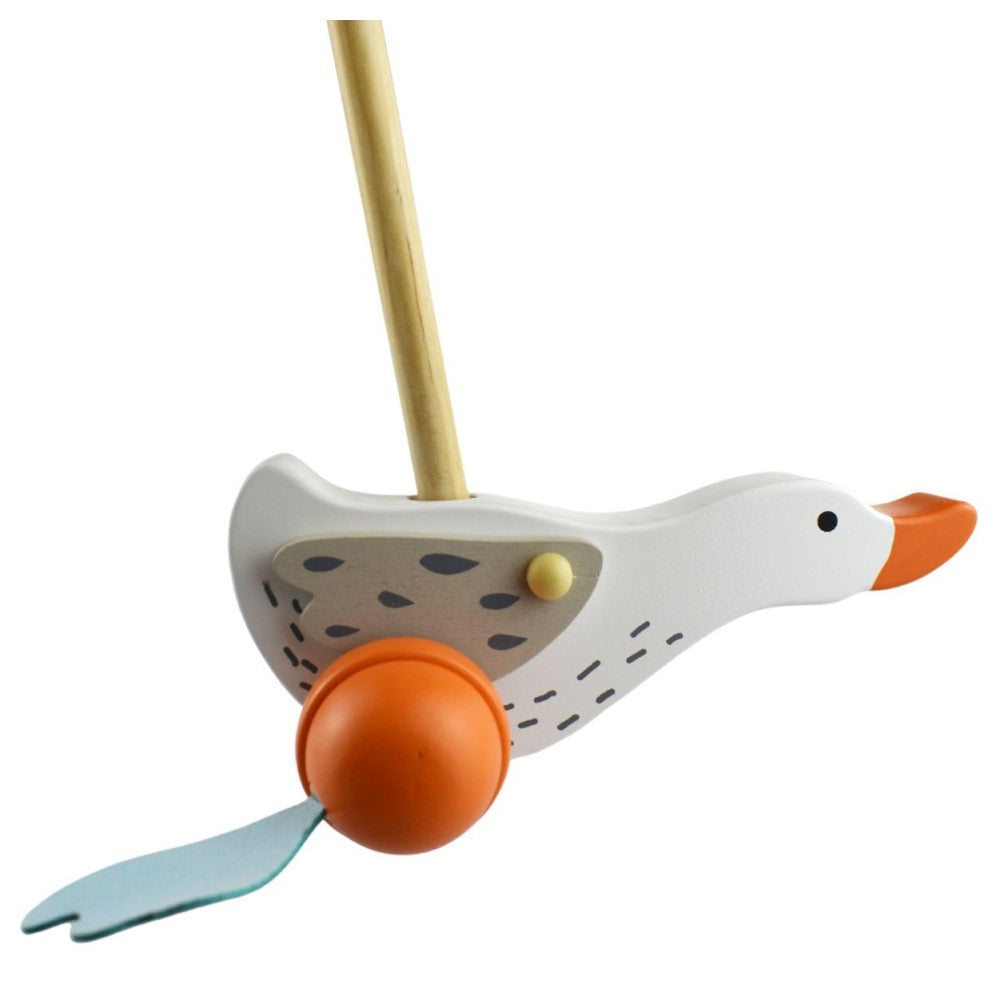 Wild Goose Wooden Roller Pull Toy (Sent At Random)