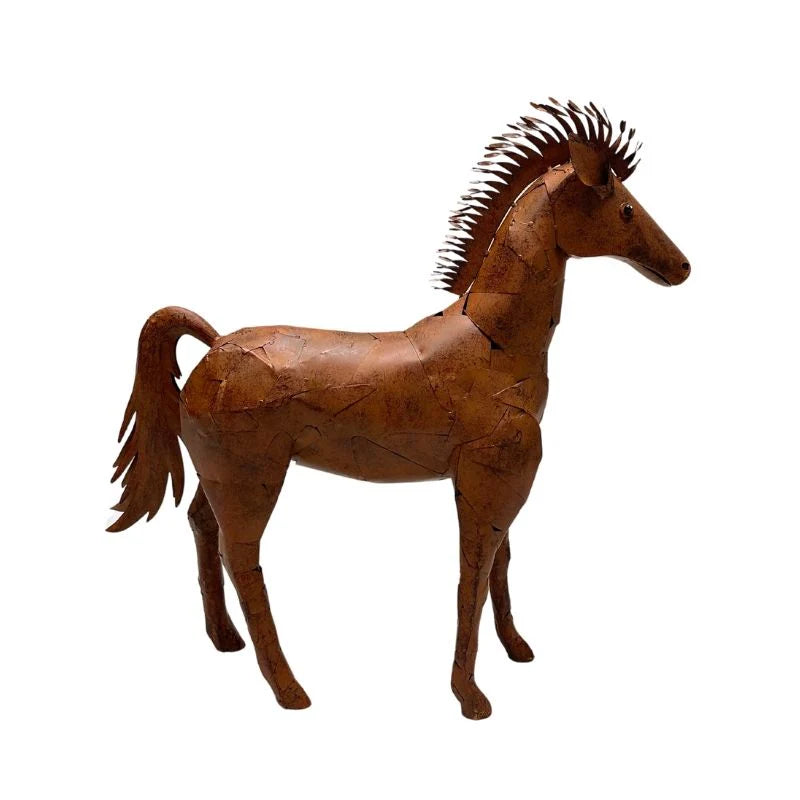 Antique-Style Metal Horse Statue