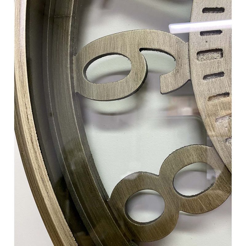 Antique Brass Regal Gear Metal Clock 60cms