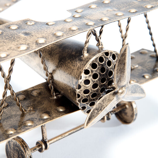 Antique Look Gold Aeroplane Home Decor