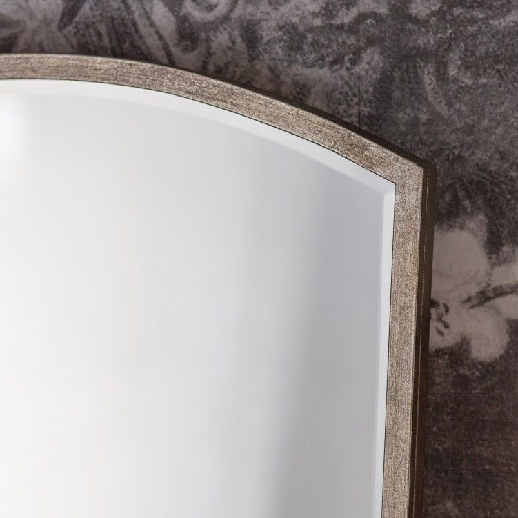 Majesty Arch Mirror Antique Silver 150cms
