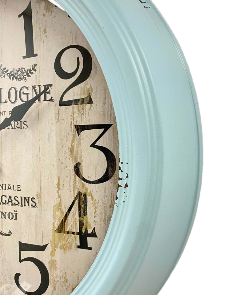 Antique Metal Large Wall Clock 46cms