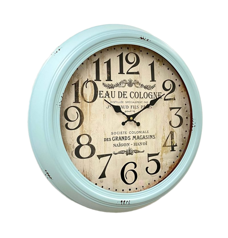 Antique Metal Large Wall Clock 46cms