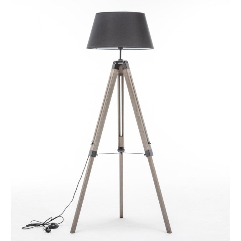Antique Tripod Table Lamp with Shade - Large - Available in 2 Colors