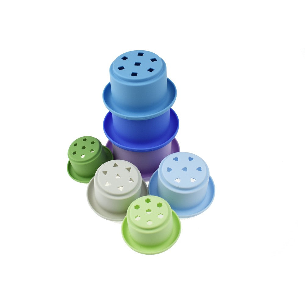 Aqua Cascade 7Pcs Silicone Stacking Cups
