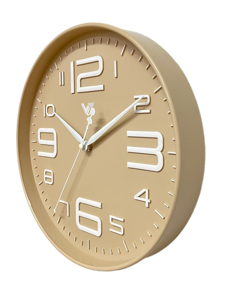Art Designed Color Dial Wall Clock 30cms (Available in 3 colors)