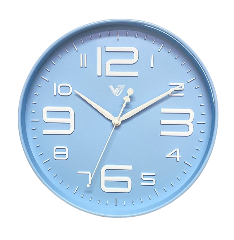 Art Designed Color Dial Wall Clock 30cms (Available in 3 colors)