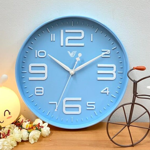 Art Designed Color Dial Wall Clock 30cms (Available in 3 colors)
