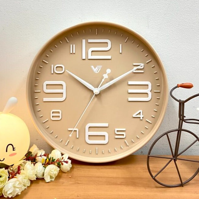 Art Designed Color Dial Wall Clock 30cms (Available in 3 colors)