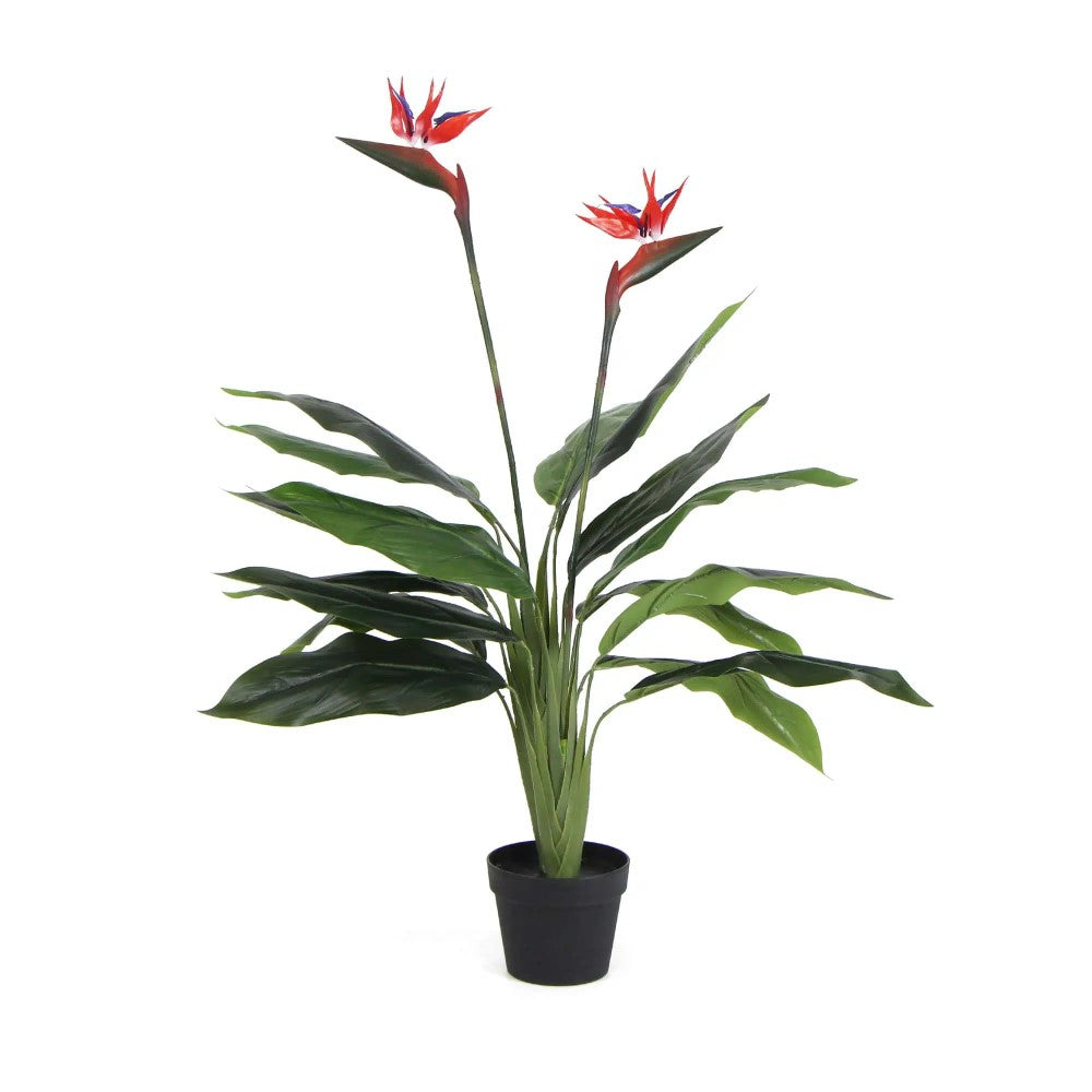 Artificial Bird Of Paradise Plant 110cms - Red