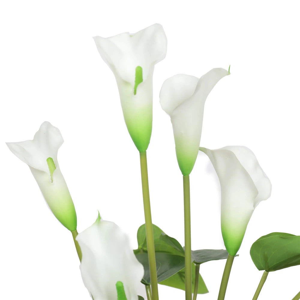 Artificial Flowering White Peace Lily Plant 50cms