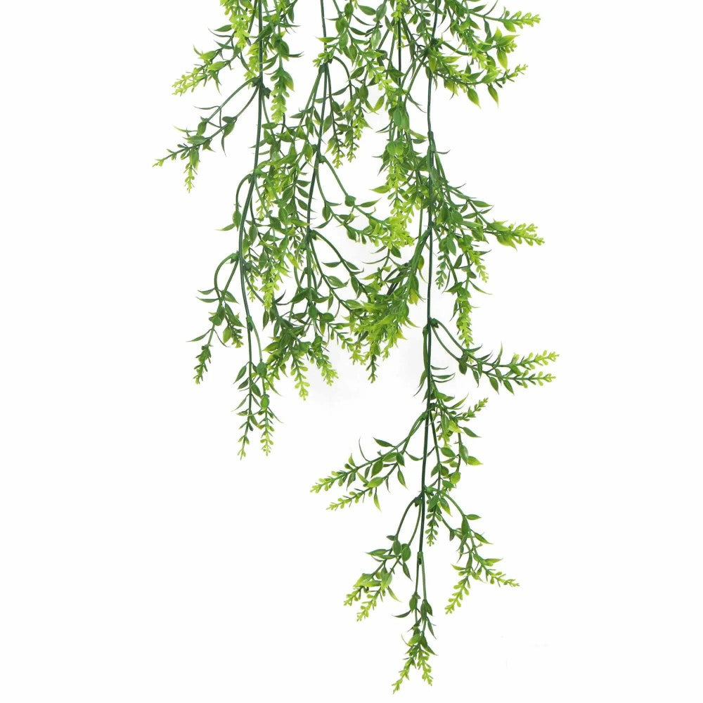 Artificial Hanging Evergreen Plant UV Resistant 130cms