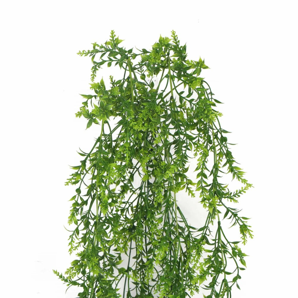 Artificial Hanging Evergreen Plant UV Resistant 130cms
