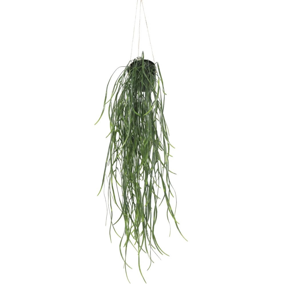 Artificial Hanging Potted Willow Leaf Plant 66cms