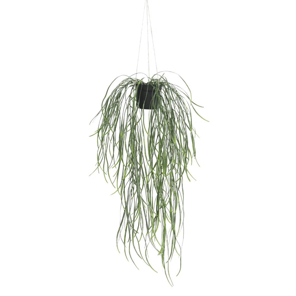 Artificial Hanging Potted Willow Leaf Plant 66cms