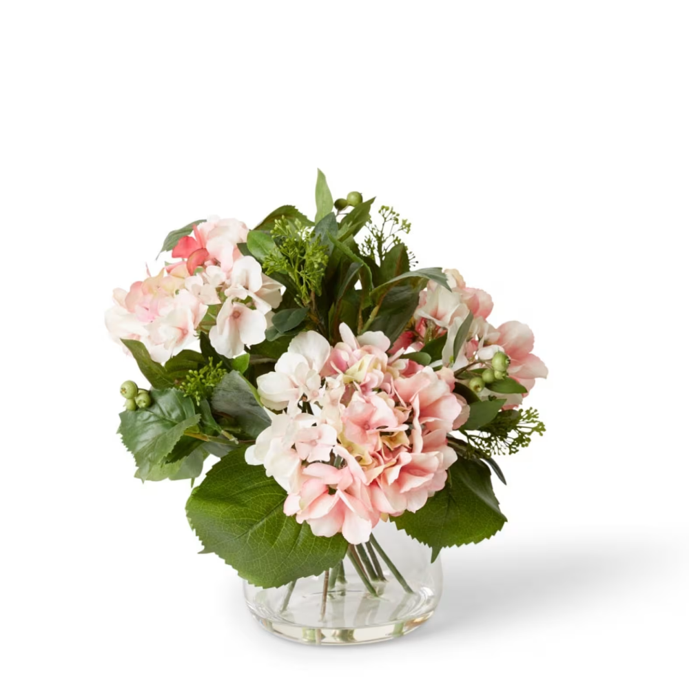 Artificial Hydrangea Berry Mix in Allira Vase - 33cms