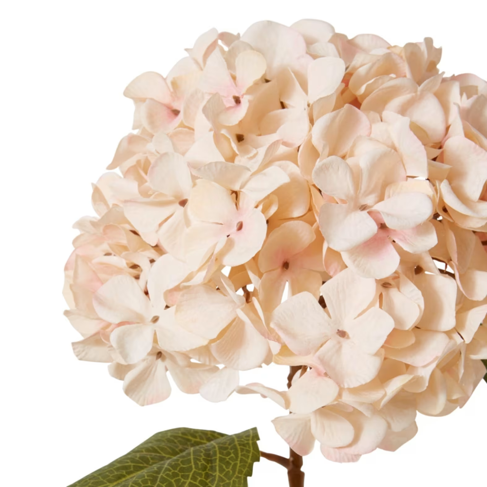 Artificial Hydrangea Decor Stem - Nude Pink - 63cms