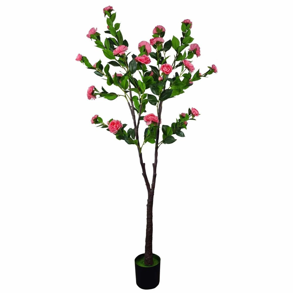 Artificial Lifelike Pink Camellia Tree 180cms