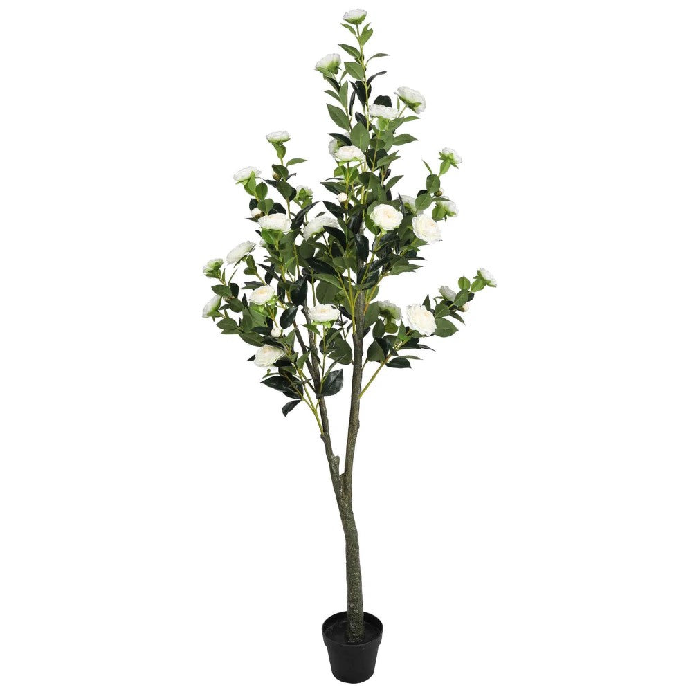 Artificial Lifelike White Camellia Tree 180cms