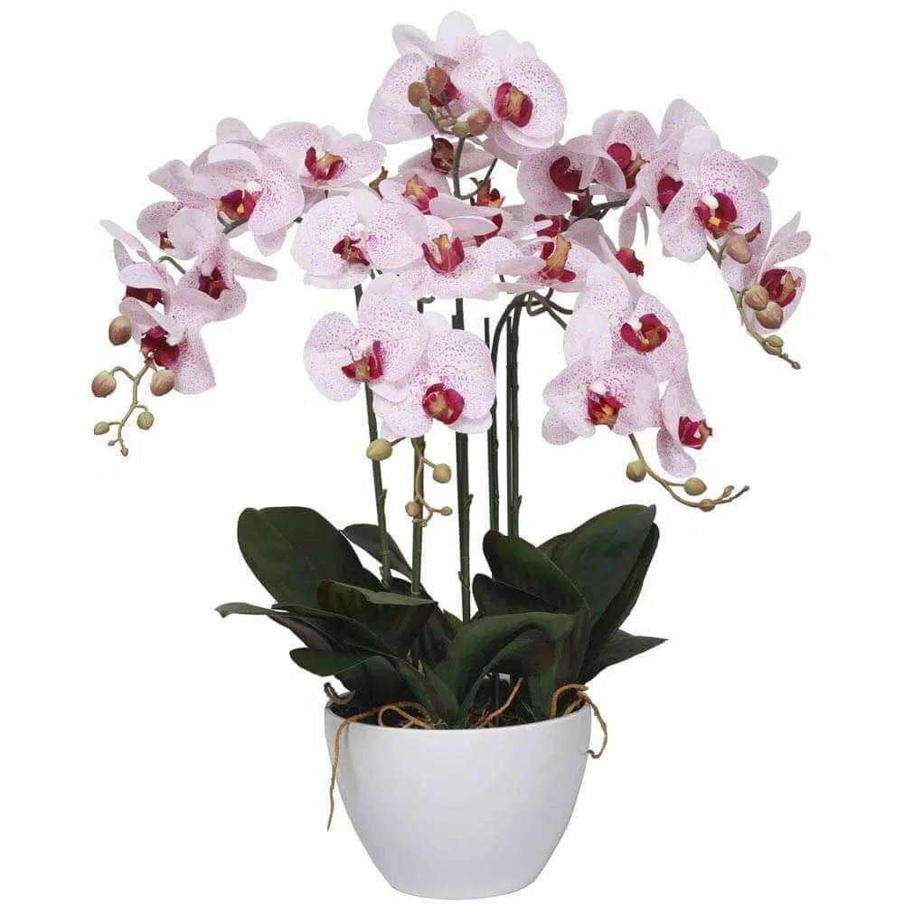 Artificial Multi Stem Butterfly Pink Flowers 66cms