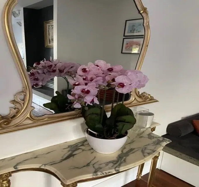 Artificial Multi Stem Butterfly Pink Flowers 66cms