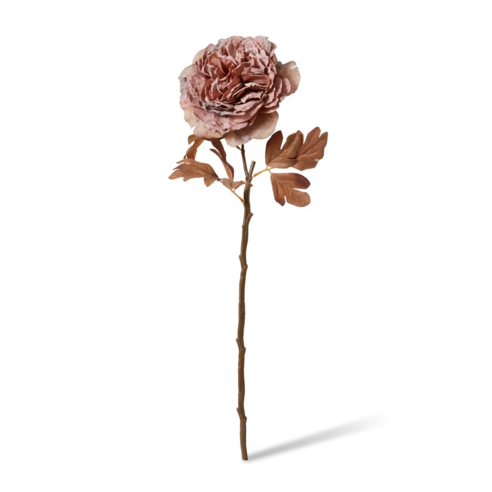 Artificial Peony Decor Stem - Dusty Pink - 69cms