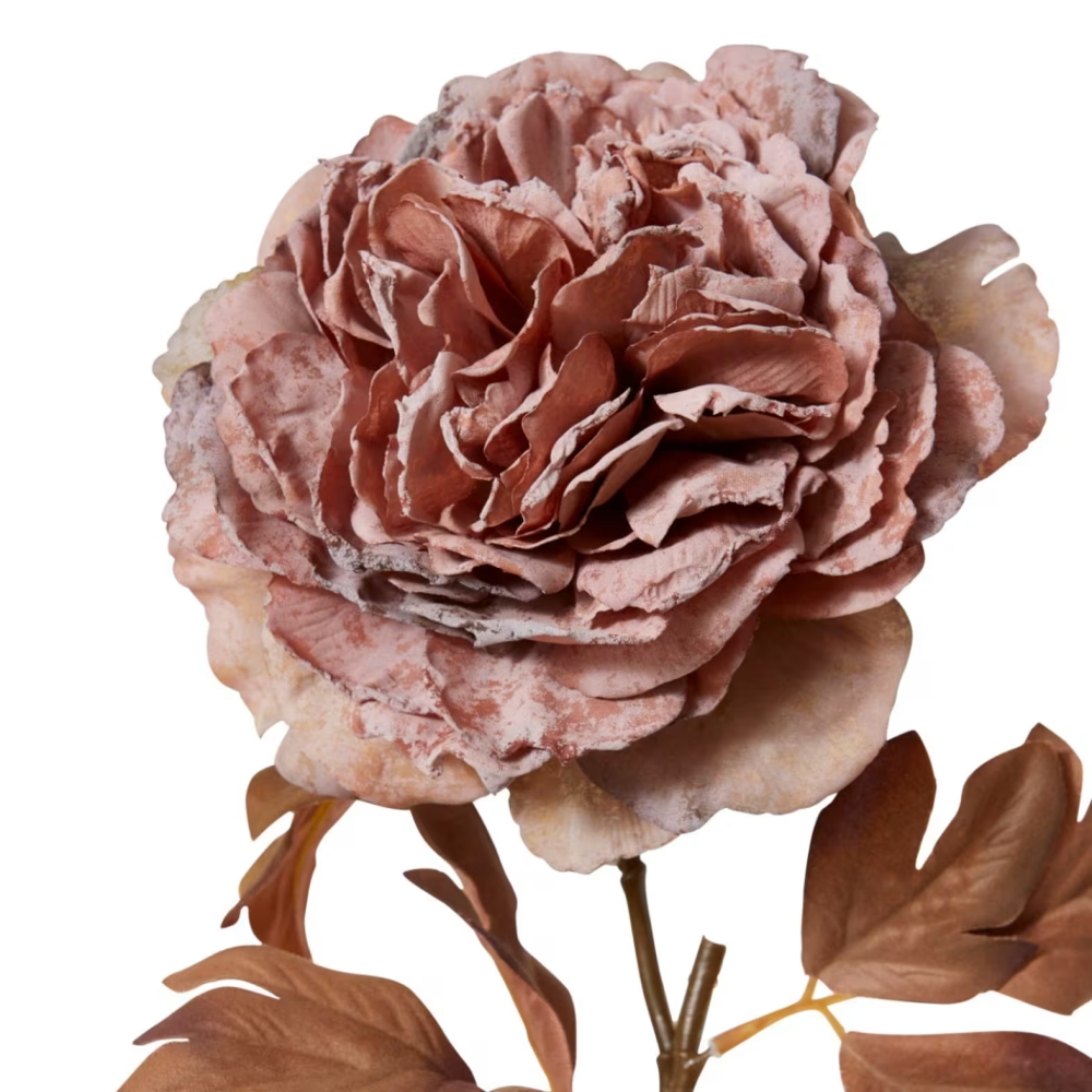 Artificial Peony Decor Stem - Dusty Pink - 69cms