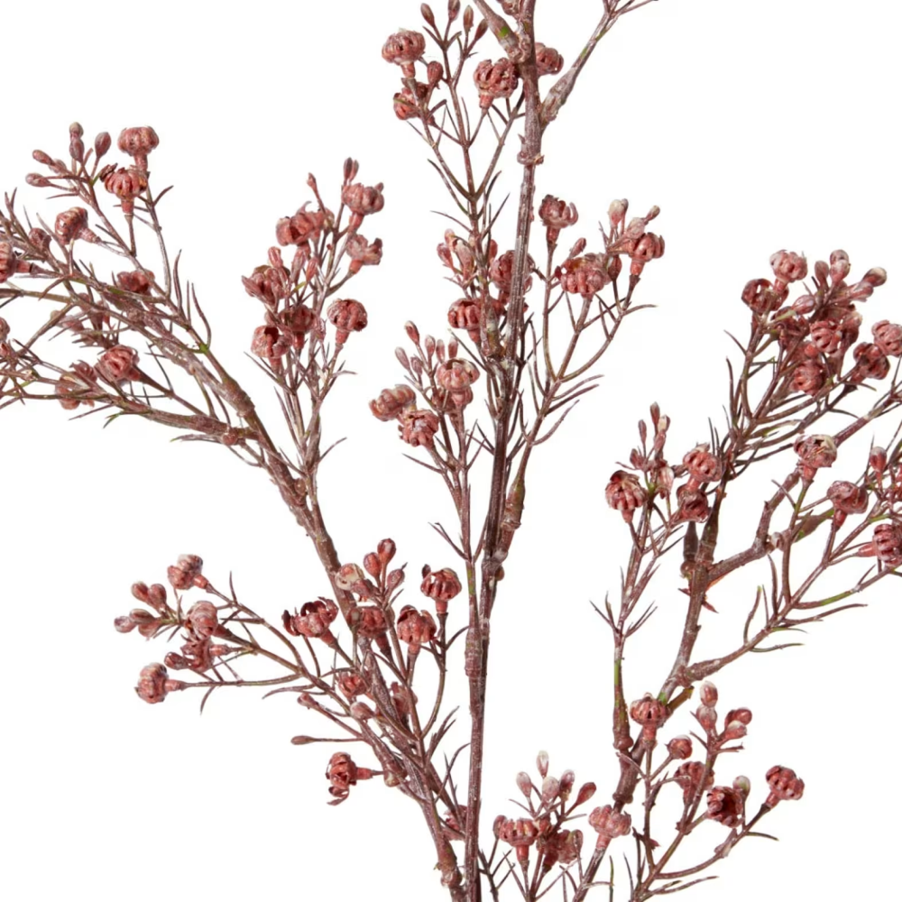 Artificial Popcorn Flower Decor Stem - Dusty Pink - 63cms