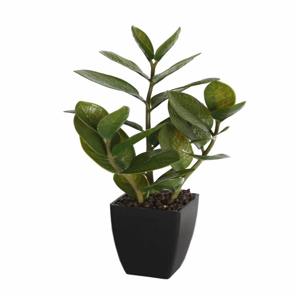 Artificial Potted Green Zanzibar Plant 46cms