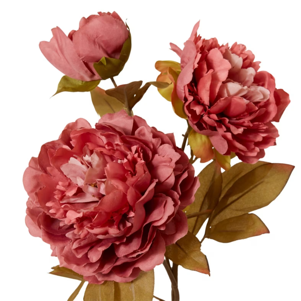 Artificial Queen Peony Decor Stem - Pink - 76cms