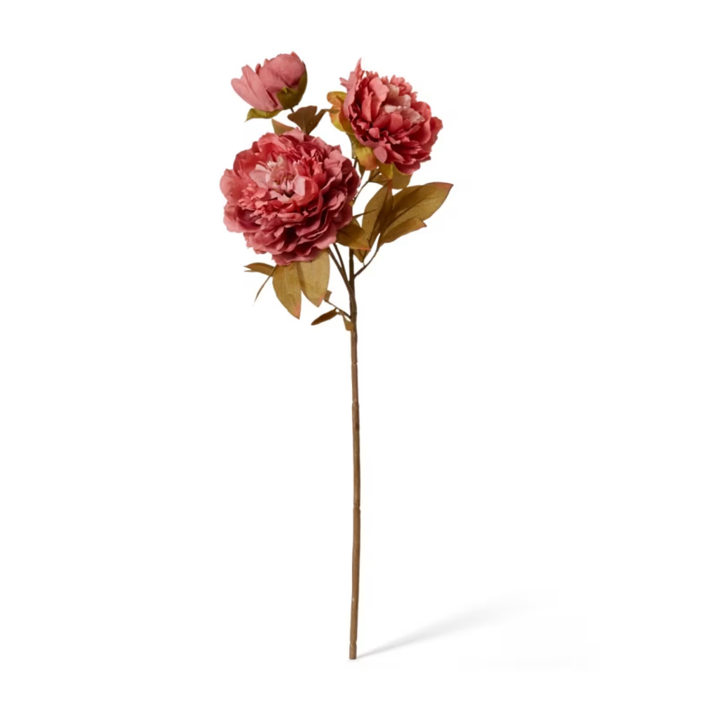 Artificial Queen Peony Decor Stem - Pink - 76cms