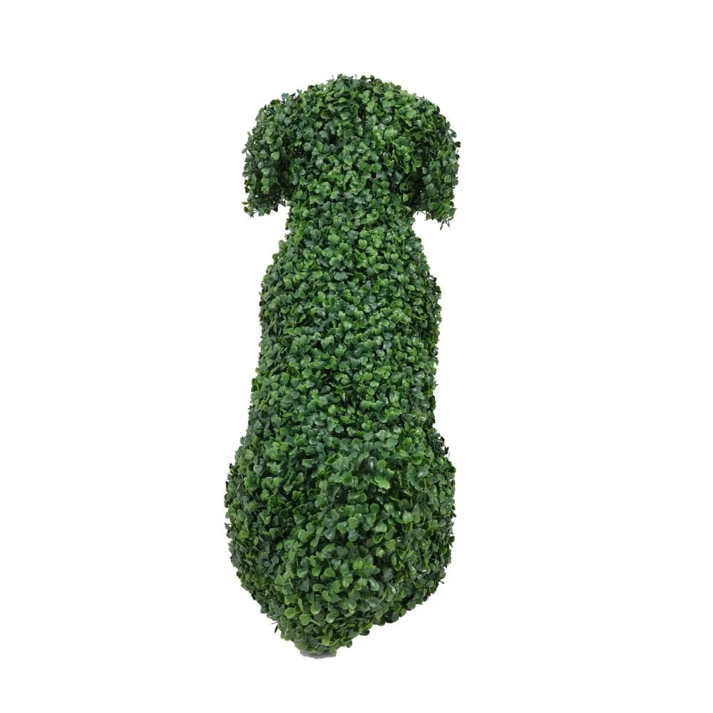 Artificial UV Resistant Boxwood Topiary Dog 60cms
